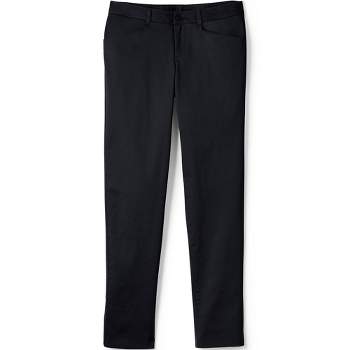 Lands' End School Uniform Women's Tall Mid Rise Pull On Chino Crop
