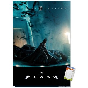 Trends International DC Comics Movie The Flash - Batman and Batmobile One Sheet Unframed Wall Poster Prints - 1 of 4