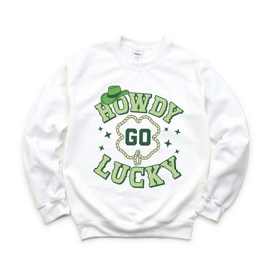 Simply Sage Market Women's Graphic Sweatshirt Howdy Go Lucky Stars