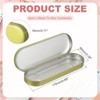Unique Bargains Portable Rectangular Makeup Brushes Metal Hinged Tins Box 2 Pcs - 2 of 4