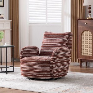 KTMBDW Swivel Accent Chair, Upholstered Fabric Chair for Living Room, Fully Assembled - 1 of 4