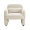 Grungis Boucle Accent Chairs,Living Room Chairs with 1 Matching Pillow and Plywood Frame,Comfy Chairs for Living Room,Bedroom - 4 of 4
