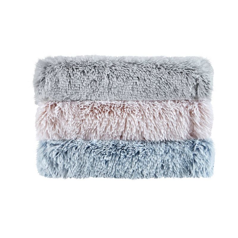 50"x60" Maddie Shaggy Faux Fur Throw Blanket - Intelligent Design, 3 of 8