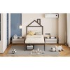 Okak Twin/Full Platform Bed Frame with House-Shaped Headboard and 2 Drawers Metal Storage Bed for Kids No Box Spring Needed Easy Assembly - 4 of 4