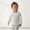 Gerber Toddler Boys' Striped Sweater with Pocket - Oatmeal Heather - 5T - image 2 of 4