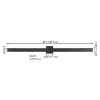 JONATHAN Y Vara Modern Minimalist Indoor/Outdoor Metal 350-Degree Rotate Dimmable Integrated Linear LED Wall Sconce - 4 of 4