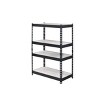 Industrial Bookshelf Metal Frame Adjustable Shelves for Office or Living Room 48in Tall-3irtyhousy - 2 of 4