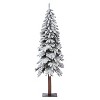 Haute Décor Pre-lit Lightly Flocked Alpine Artificial Christmas Tree with White LED Lights - 2 of 4