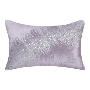 16" X 24"  Abstract Polyester Zippered Pillow With Beads - 1 of 4