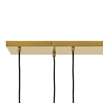 Lark Rumi 40" Lacquered Brass Modern 7-Light Pendant