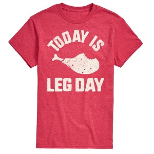 Men's - Instant Message - Today Is Leg Day Short Sleeve Graphic T-Shirt - 1 of 4