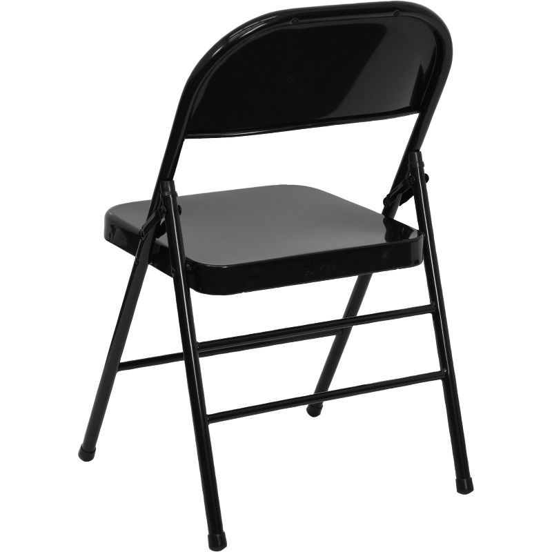 Emma and Oliver 2 Pack Home & Office Portable Party Events Steel Metal Folding Chair, 5 of 9