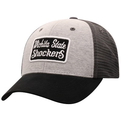  NCAA Wichita State Shockers Men's Gray Cotton with Mesh Snapback Hat 