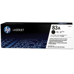 HP Inc. 83A Black Original LaserJet Toner Cartridge, ~1,500 pages, CF283A - 1 of 4