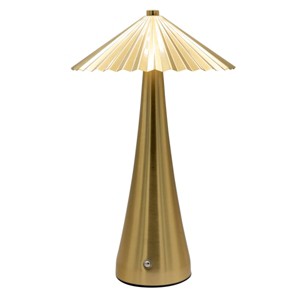 National Brand Portable and Rechargeable LED Touch Lamp with Umbrella Style Shade - 1 of 3