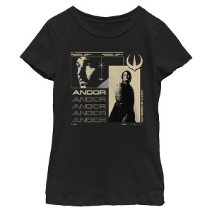 Girls Star Wars: Andor Cassian Rebel Spy T Shirt - 1 of 4