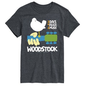 Men's - Woodstock - 3 Days of Peace & Music Guitar Short Sleeve Graphic T-Shirt - 1 of 4