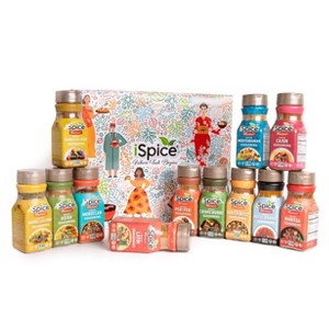 iSpice | 12 Pack of Ethnic Seasoning | Global Relations | Mixed Spice & Seasoning Gift Set | Halal | Kosher - 1 of 4