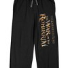 The War Of Rohirrim Title Logo Men's Black Sleep Pajama Pants - 2 of 4