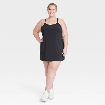 Women's Flex Strappy Active Dress - All In Motion™ Black 1X