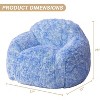 GustoWave Soft Fluffy Adult Bean Bag Chair with Armrest for Reading Living Room - 2 of 4