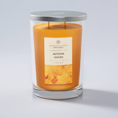 2-wick 19oz Glass Jar Autumn Leaves Candle - Home Scents : Target