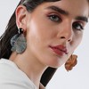 SOHI Women's Crystal Silver:Sky Blue The Glacier Swirl Drop Earrings - 4 of 4