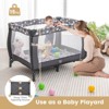 Infans Portable Baby Playard Nursery Center Crib Bassinet w/ Hanging Toys & Music Box - 4 of 4