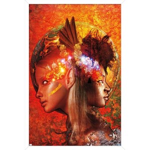 Trends International Jena DellaGrottaglia: Cosmic Zodiac - Gemini Framed Wall Poster Prints - 1 of 4