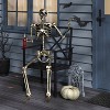 60" Poseable Skeleton Halloween Decorative Prop Champagne - Hyde and EEK! Boutique™ - 2 of 3