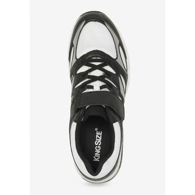 KingSize No-Tie Sneakers - 10 1/2 EW, Jet Black Blaze Red — фото 3
