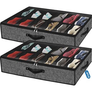 Space Saving Solution, Zapateras para Debajo de la Cama, spacious Underbed Shoe Storage Boxes with High Capacity - 1 of 4