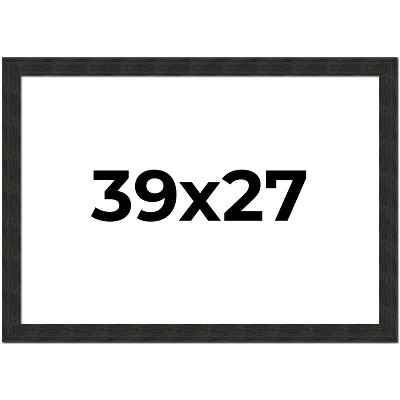 PosterPalooza | Contemporary Black Picture Frame - UV Acrylic, Backing Board, Hanging Hardware Included