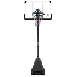 DSVIMOY Basketball Hoops,  Adjustable Basketball Goal, Height Adjustable 6.5 Ft-10 Ft Basketball Hoop, Portable Wheels, Black, 40"*44"*120" - 1 of 4