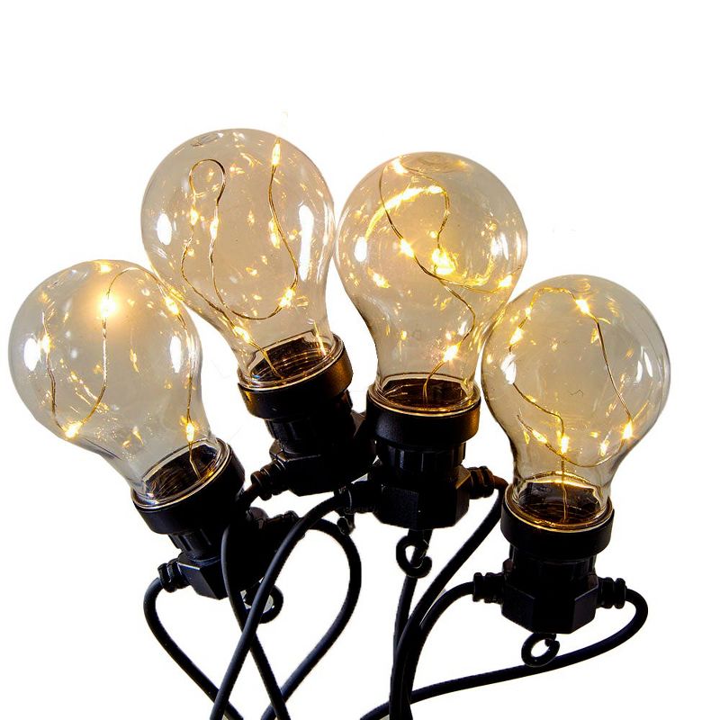 Kurt Adler 40-Light Edison Bulb Set with Warm White Fairy Lights, 1 of 7