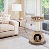 Tangkula 28" Hand-Made Cat Tree Tower Natural Bowl Shaped w/Perch - 3 of 4