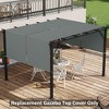 Outsunny 2 PCS Pergola Shade Cover, UV Protection Pergola Canopy Replacement, for 10 x 10ft Pergola - image 3 of 4