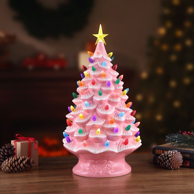 Mr. Christmas Large Nostalgic Ceramic LED Christmas Tree, 3 of 10