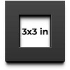 PosterPalooza | Square Flat Black Picture Frame - UV Acrylic, Foam Board Backing, Hanging Hardware - 2 of 4
