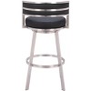 Zuo Gimsby Swivel Barstool Black - 4 of 4
