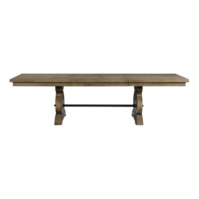 Stanford Standard Height Extendable Dining Table Gray - Picket House Furnishings