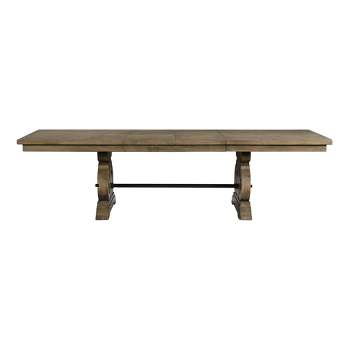 Stanford Standard Height Extendable Dining Table Gray - Picket House Furnishings