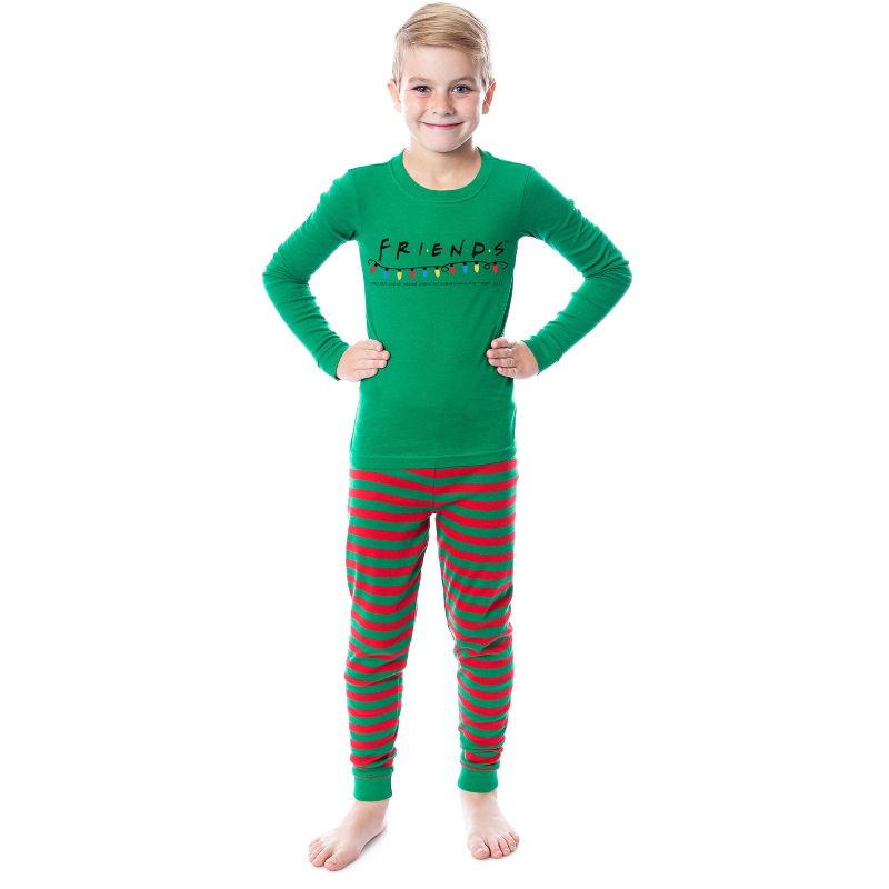 Friends The TV Series Christmas Lights Holiday Matching Family Pajama Set, 2 of 4
