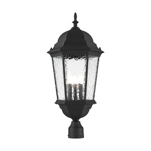 Livex Lighting Hamilton 3 - Light Post Light in  Textured Black - 1 of 4