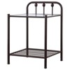 Coaster Livingston Traditional 1 Shelf Metal Nightstand with Glass Top Dark Bronze - 4 of 4