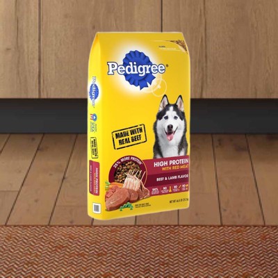 Pedigree High Protein Beef Lamb Flavor Adult Complete Balanced