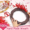 Luupatchy Beautiful Mixed Flower Door Wreath, for  Front Door Window Wall Indoor Outdoor Wedding Farmhouse Decor Gift - 3 of 4