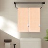 Unique Bargains Bathroom Kitchen Comfortable Lightweight Cotton Hand Towels 14" x 28" 2 Pcs - 2 of 4