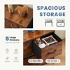 SKRAN Dresser For Bedroom,5 Storage Drawers,Fabric Closet Chests Organizer Tower Furniture With Wooden Top Metal Frame For Clothes, Guest Room - 4 of 4