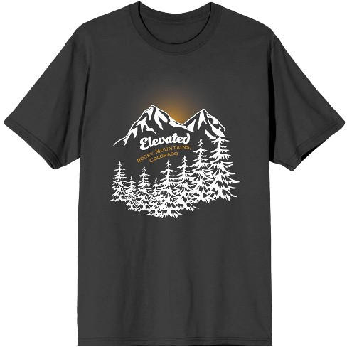 Yo Colorado Mountain Bike Wheel Colorado Flag T-Shirt x Large / Charcoal Heather